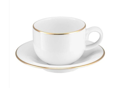 Filiżanka ze spodkiem PLUS GOLD 230 ml. NZ147 Filiżanka ze spodkiem PLUS GOLD 230 ml. NZ147