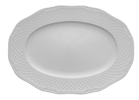 Półmisek owalny 33 cm AFRODYTA Biały Lubiana Półmisek owalny 33 cm AFRODYTA Biały Lubiana