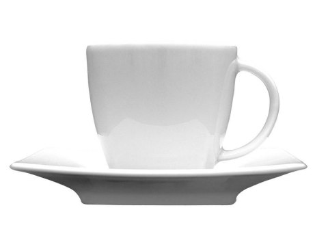 Filiżanka espresso 90 ml ze spodkiem 11,5 cm VICTORIA Biała Lubiana Filiżanka espresso 90 ml ze spodkiem 11,5 cm VICTORIA Biała Lubiana
