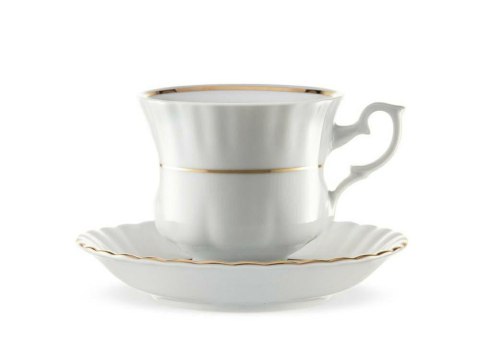 Filiżanka formowana 200 ml ze spodkiem 14 cm IWONA B014 Złota Linia Chodzież