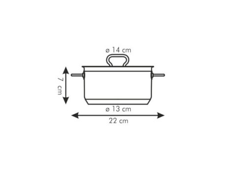 Garnek 14 cm HOME PROFI 1.0 l.774214 Garnek 14 cm HOME PROFI 1.0 l.774214