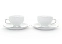 Filiżanki 225 ml ze spodkami Minos Platin 2 szt, Bogucice