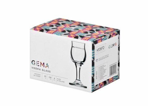 Kieliszki do wódki 25 ml GEMA 46450025 kpl. 6 sztuk Krosno Glass Kieliszki do wódki 25 ml GEMA 46450025 kpl. 6 sztuk Krosno Glass