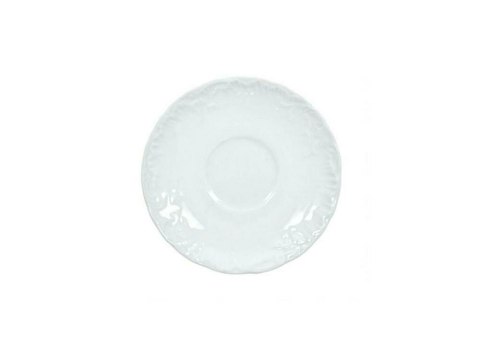 Spodek 12,5 cm ROCOCO 0001 Biały Ćmielów Spodek 12,5 cm ROCOCO 0001 Biały Ćmielów