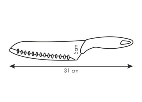 Nóż santoku 31 cm Presto 863049 Tescoma Nóż santoku 31 cm Presto 863049 Tescoma