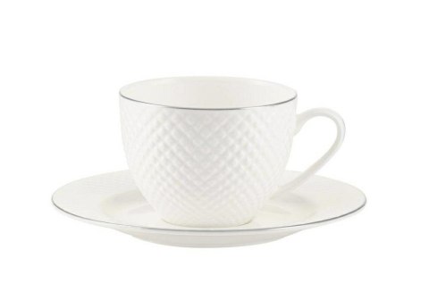 Filiżanka ze spodkiem BARI PLATIN 250 ml. ES639