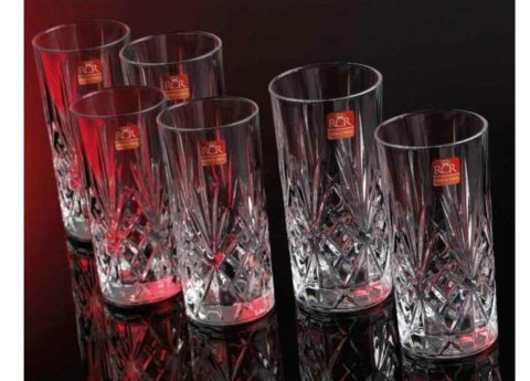 Szklanki do drinków long 360 ml. Melodia RCR 258320 komplet 6 szt.