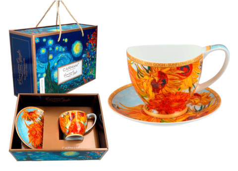Filiżanka 350 ml Big Vanessa V. van Gogh Słoneczniki Carmani 830-1000 Filiżanka 350 ml Big Vanessa V. van Gogh Słoneczniki Carmani 830-1000