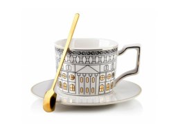 Filiżanka ze spodkiem 220 ml OTIS marki AffekDesign z łyżeczką HTPL8642