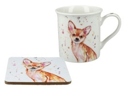 Kubek 230 ml z podkładką Leonardo England. Chiuahua 710-4099