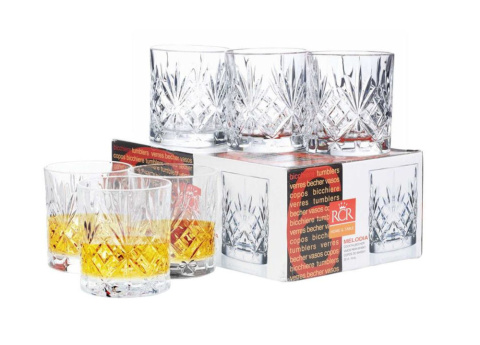 Szklanki do whisky 340 ml. Melodia RCR 258320 komplet 6 szt. Szklanki do whisky 340 ml. Melodia RCR 258320 komplet 6 szt.