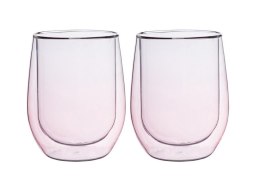 Szklanki termiczne 300 ml ANDREA COLOR 8152 różowy komplet 2 sztuk Altom