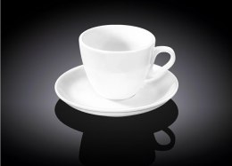 Filiżanka 110 ml ze spodkiem do espresso Biała Wilmax