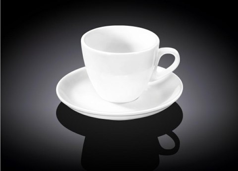 Filiżanka 110 ml ze spodkiem do espresso Biała Wilmax Filiżanka 110 ml ze spodkiem do espresso Biała Wilmax