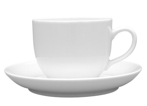 Filiżanka 200 ml ze spodkiem 13,5 cm DOROTA biała 3800