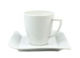 Filiżanka 200 ml ze spodkiem 14,5 cm BEATA OPERA Biała Lubiana