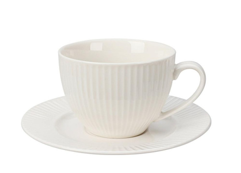 Filiżanka 240 ml ze spodkiem 15 cm NBC PASKI DN1801690 Filiżanka 240 ml ze spodkiem 15 cm NBC PASKI DN1801690