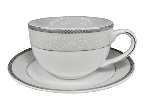 Filiżanka 250 ml ze spodkiem 15 cm MARTHA PLATIN 0975