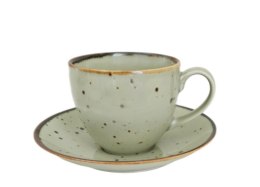 Filiżanka 300 ml ze spodkiem 16 cm Alumina COTTAGE GREEN TEA 1220 Bogucice