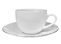 Filiżanka 320ML spodek 16cm dekoracja BASE PLATIN Bogucice