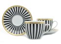 Filiżanki 270 ml ze spodkami 15 cm komplet 2 sztuk SERKO 1062 Bogucice