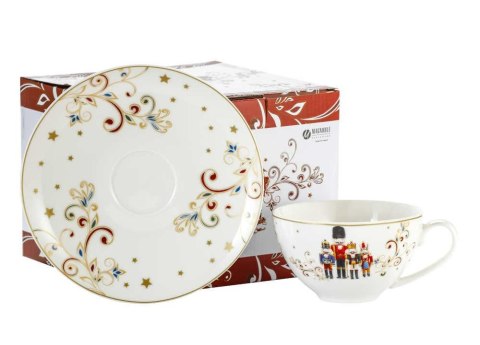 Filiżanki świąteczne 350 ml ze spodkami 555-7135 Marco-Polo