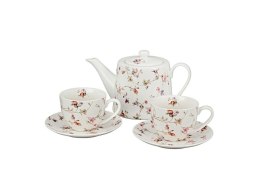 Garnitur dla 2 osób filiżanki ze spodkami i czajnik SAFFA Duo Gift