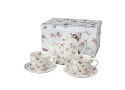 Garnitur dla 2 osób filiżanki ze spodkami i czajnik SAFFA Duo Gift