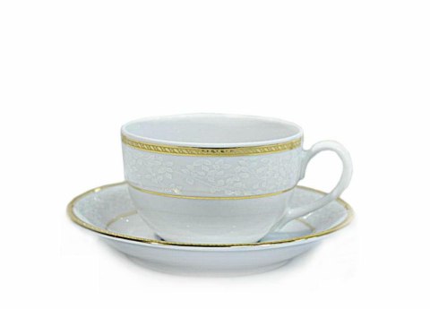 Garnitur do herbaty dla 12 osób 18 elementowy New Hollis Gold Bogucice