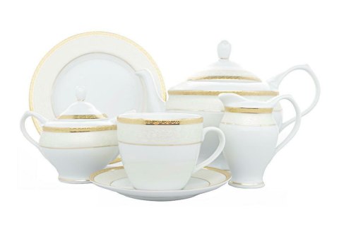 Garnitur do herbaty dla 12 osób 39 elementowy Agawa Złota Bogucice Garnitur do herbaty dla 12 osób 39 elementowy Agawa Złota Bogucice