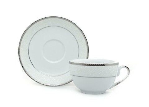 Garnitur do herbaty dla 6 osób 21 elementowy New Hollis Platin Bogucice