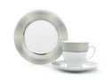 Garnitur do herbaty dla 6 osób 21 elementowy OPAL PLATIN Bogucice