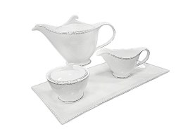Garnitur do herbaty dla 6 osób JULIA PLATIN PLUS 1173 Bogucice
