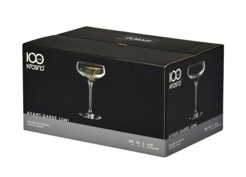 Kieliszki do KOKTAJLI pł. 290ML 6szt. D0170230 AVANT-GARDE LUMI Krosno Glass Kieliszki do KOKTAJLI pł. 290ML 6szt. D0170230 AVANT-GARDE LUMI Krosno Glass
