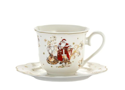 Komplet 2 filiżanek 250 ml ze spodkami 555-7126 Boże Narodzenie