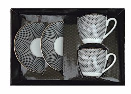 Kpl 2 filiżanek 250 ml ze spodkiem LUMEN 0990 Bogucice