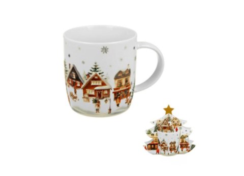 Kubek 400 ml Village Christmas w opakowaniu Święta