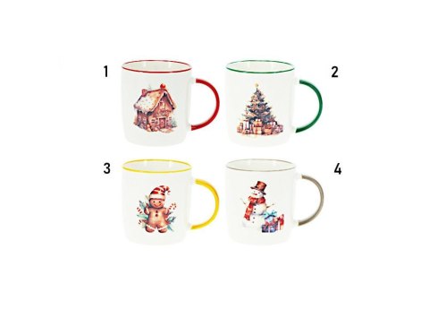 Kubek świąteczny 340 ml Mix Dekor DN1900730