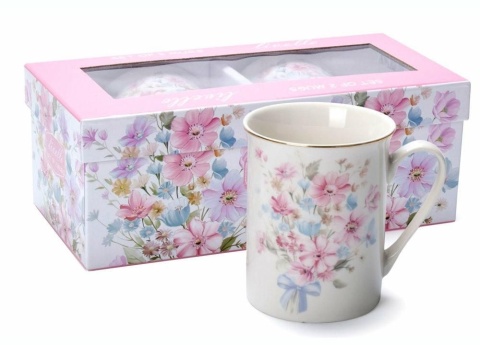 Kubki 350 ml komplet 2 sztuki Kwiaty CR9-93 Kubki 350 ml komplet 2 sztuki Kwiaty CR9-93