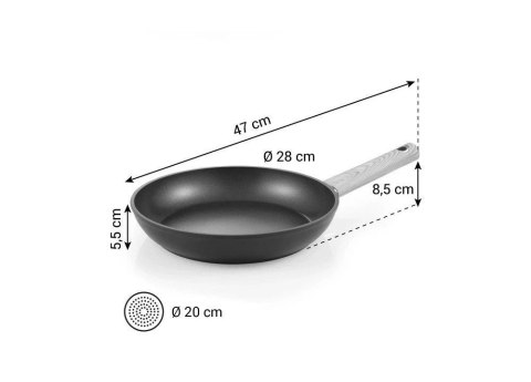 Patelnia powłoka antyadhezyjna 28 cm CHALET Tescoma