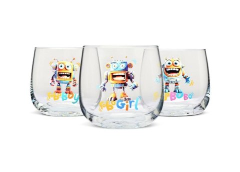 Szklanki Deco 3szt. 250ML ROBO FAMILY FKP1646 Krosno Glass