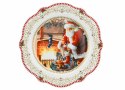 Talerz świąteczny Mikołaj przy kominku Marco Polo