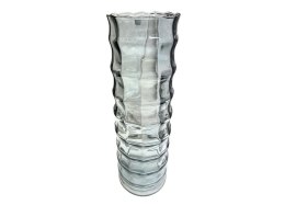 Wazon 35cm Optyk pion. Szaro-Nieb.FWAD060 Krosno Glass