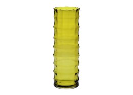 Wazon szklany 35CM OPTYK.PION.OLIWKA FWAD060