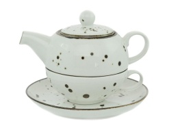 Zestaw Tea for One Cottage White 1108 Bogucice