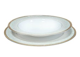 Zestaw obiadowy dla 6 osób 18 elementowy AGAWA Gold Bogucice
