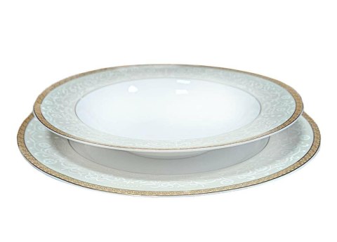 Zestaw obiadowy dla 6 osób 18 elementowy AGAWA Gold Bogucice Zestaw obiadowy dla 6 osób 18 elementowy AGAWA Gold Bogucice