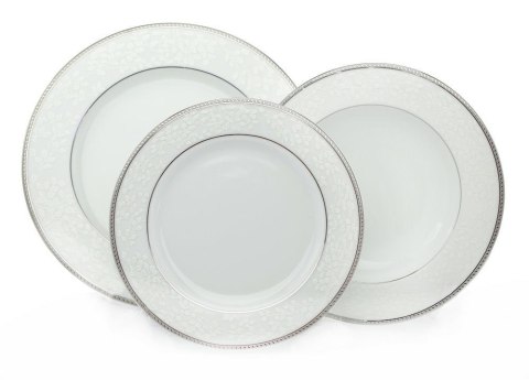 Zestaw obiadowy dla 6 osób 18 elementowy New Hollis Platin Bogucice