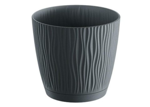 Doniczka 110 Sandy z podstawką DSY110P Antracyt S433