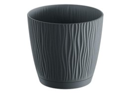 Doniczka 130 Sandy z podstawką DSY130P Antracyt S433